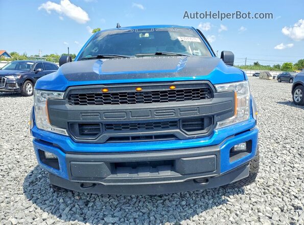 1FTEW1E55KFA83181 2019 FORD F150 Blue Front view
