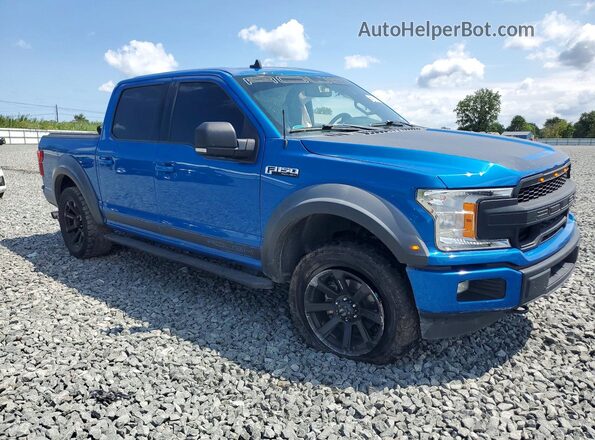 1FTEW1E55KFA83181 2019 FORD F150 Blue Front right