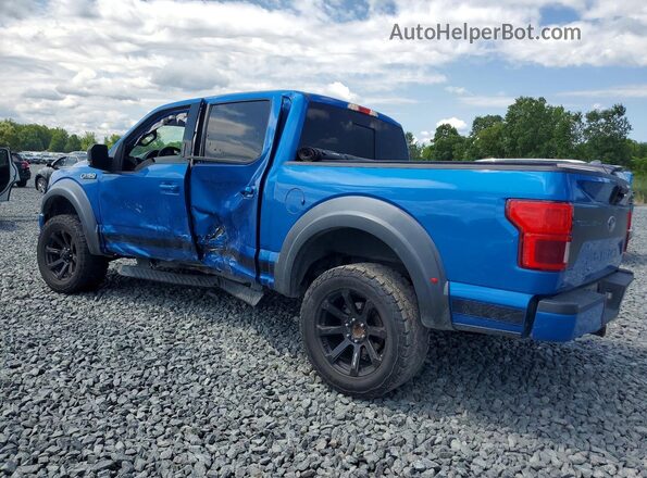 1FTEW1E55KFA83181 2019 FORD F150 Blue Rear left