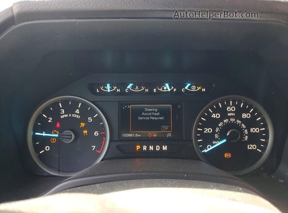 1FTEW1E55KFA83181 2019 FORD F150 Blue Instrument cluster view