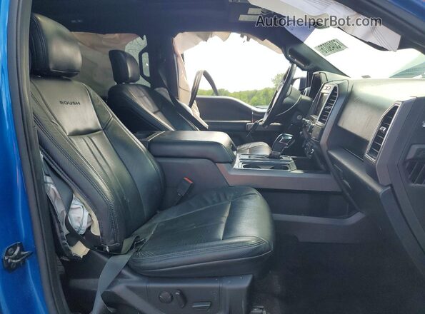 1FTEW1E55KFA83181 2019 FORD F150 Blue Front interior view