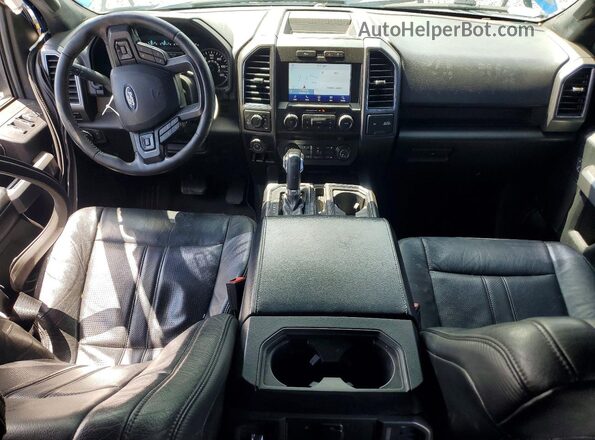 1FTEW1E55KFA83181 2019 FORD F150 Blue Dashboard view
