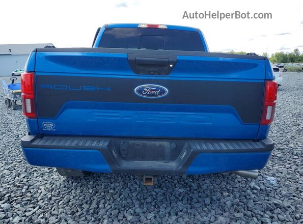 1FTEW1E55KFA83181 2019 FORD F150 Blue Rear view