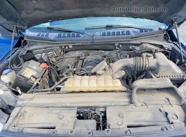 1FTEW1E55KFA83181 2019 FORD F150 Blue Rear interior view