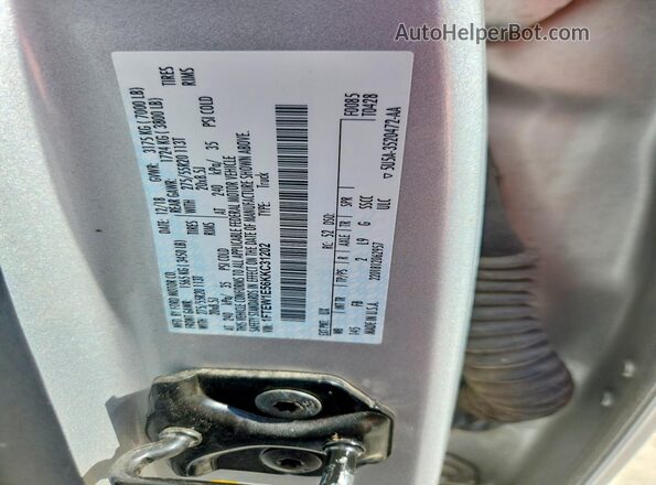 1FTEW1E56KKC31202 2019 FORD F150 Silver Vista del compartimento del motor