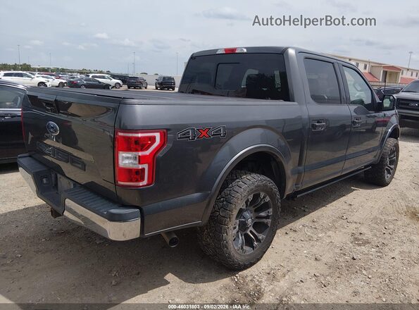 1FTEW1E57JFD54644 2018 FORD F150 Gray Trasero derecho