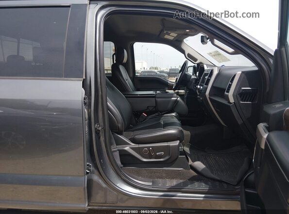 1FTEW1E57JFD54644 2018 FORD F150 Gray Vista interior delantera