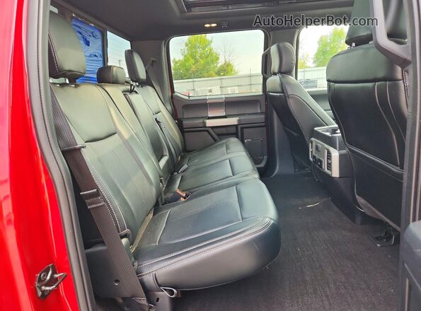 1FTEW1E57LKD94426 2020 FORD F150 Red Vista de los asientos traseros