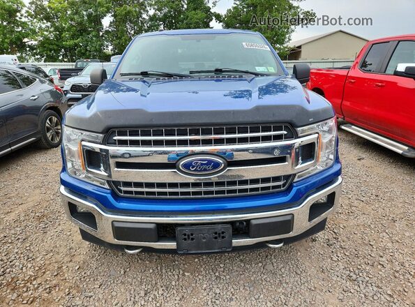 1FTEW1E58JKF24551 2018 FORD F150 Blue წინა ხედი