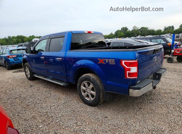 1FTEW1E58JKF24551 2018 FORD F150 Blue უკანა მარცხენა