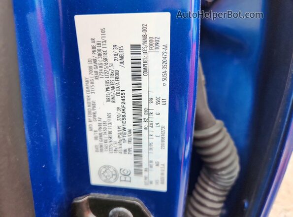 1FTEW1E58JKF24551 2018 FORD F150 Blue ძრავის განყოფილების ხედი