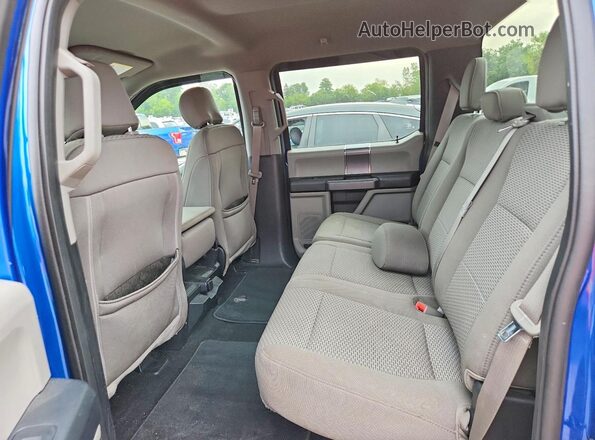 1FTEW1E58JKF24551 2018 FORD F150 Blue უკანა სავარძლების ხედი