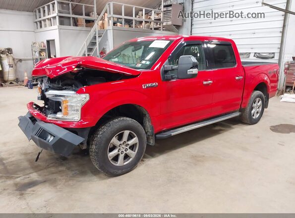 1FTEW1E59JFC61673 2018 FORD F150 Red Przód lewy