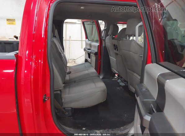 1FTEW1E59JFC61673 2018 FORD F150 Red Widok naklejki z numerem VIN