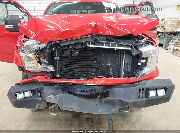 1FTEW1E59JFC61673 2018 FORD F150 Red Widok z przodu