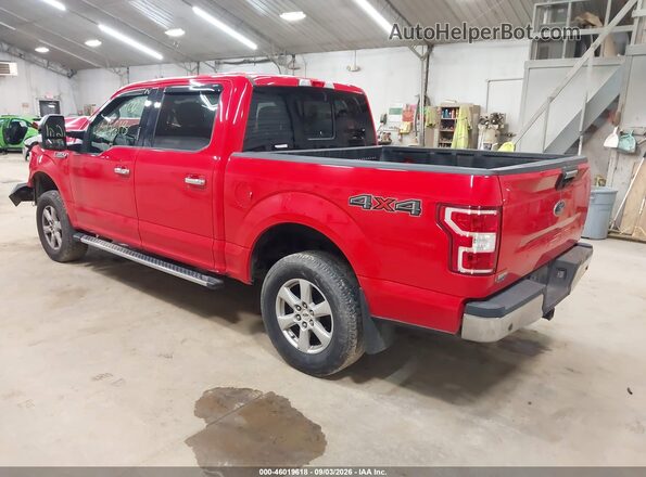 1FTEW1E59JFC61673 2018 FORD F150 Red Tył lewy