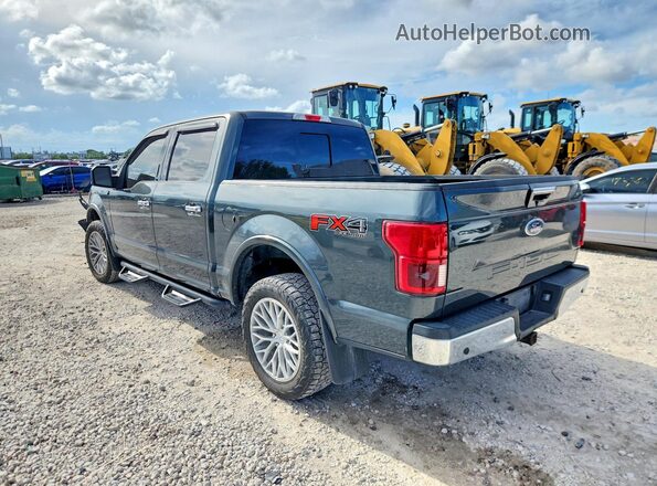 1FTEW1E59JKC77461 2018 FORD F150 Gray Trasero izquierdo
