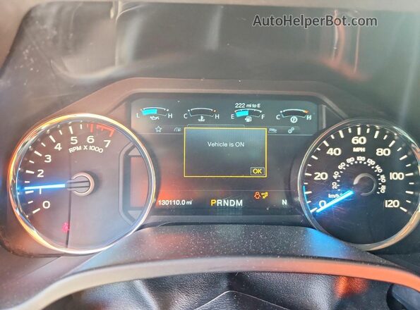 1FTEW1E59JKC77461 2018 FORD F150 Gray Vista del cuadro de instrumentos