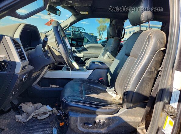 1FTEW1E5XJFD06099 2018 FORD F150 Gray წინა სალონის ხედი