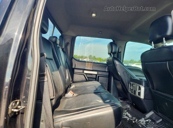 1FTEW1E5XLFB36698 2020 FORD F150 Black Vista de los asientos traseros