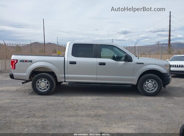 1FTEW1E82HKE26488 2017 FORD F150 Серый Вид задней части салона