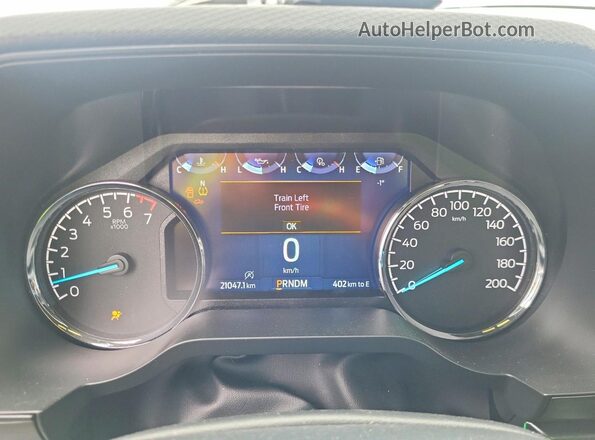 1FTEW1E89PFC15909 2023 FORD F150 Silver ხელსაწყოთა პანელის ხედი