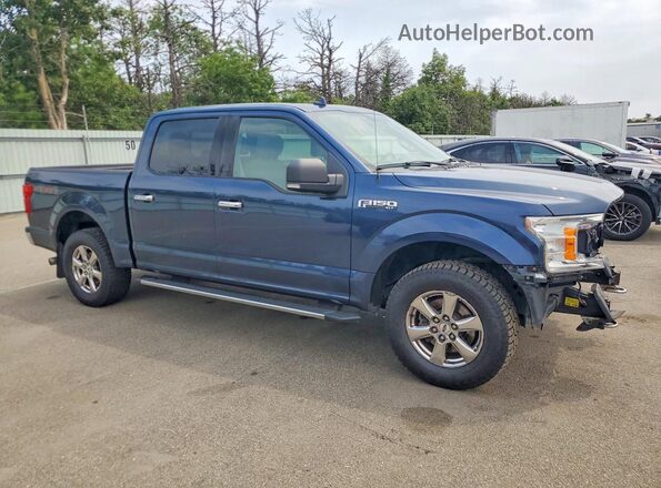 1FTEW1EB2JFA12475 2018 FORD F150 Blue Front right