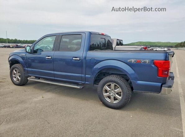 1FTEW1EB2JFA12475 2018 FORD F150 Blue Rear left