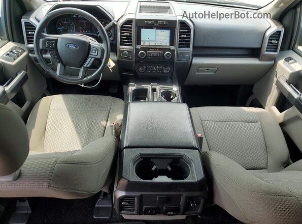1FTEW1EB2JFA12475 2018 FORD F150 Blue Dashboard view