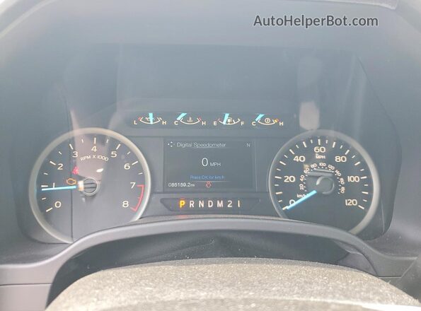 1FTEW1EB2JFA12475 2018 FORD F150 Blue Instrument cluster view