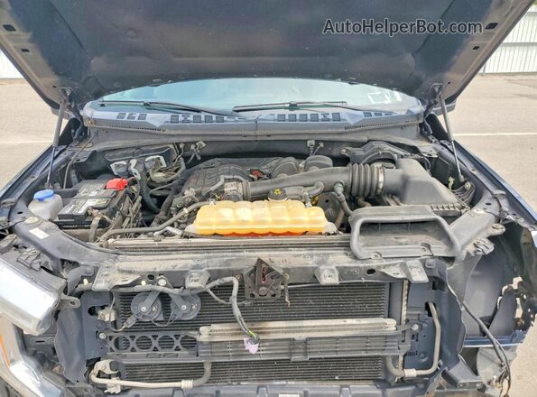 1FTEW1EB2JFA12475 2018 FORD F150 Blue Rear interior view