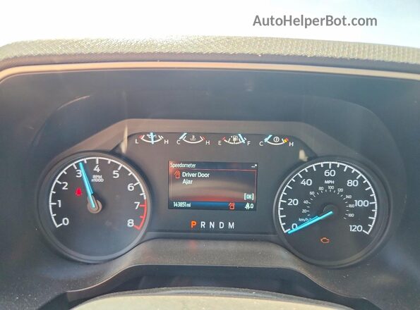 1FTEW1EBXMKF00746 2021 FORD F150 White Вид щитка приладів