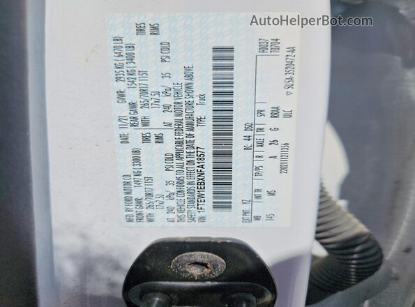 1FTEW1EBXNFA18577 2022 FORD F150 White Widok komory silnika