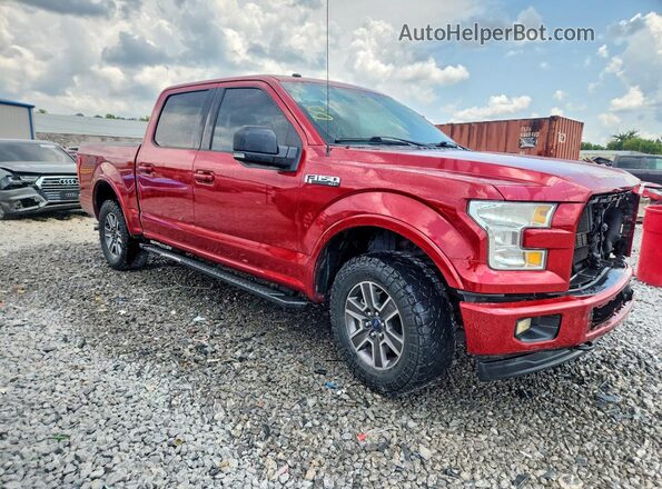 1FTEW1EF2HFA81972 2017 FORD F150 Red Delantero derecho