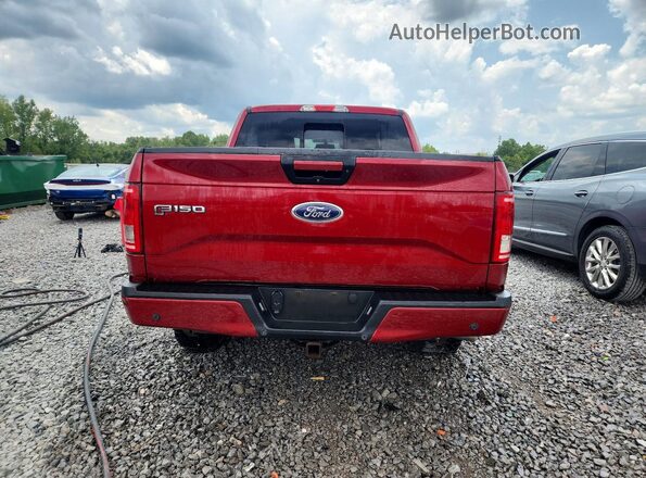 1FTEW1EF2HFA81972 2017 FORD F150 Red Vista trasera