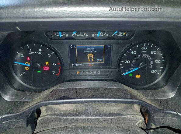 1FTEW1EF2HFA84208 2017 FORD F150 Серый Вид щитка приборов