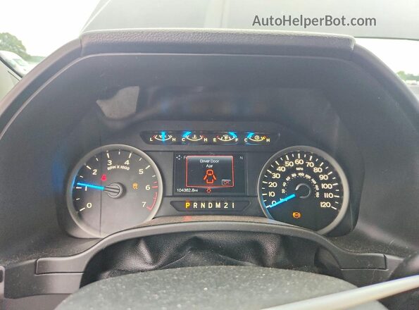 1FTEW1EF2HFB84020 2017 FORD F150 Black ხელსაწყოთა პანელის ხედი