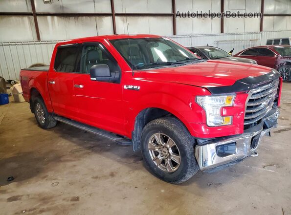 1FTEW1EF5GFB47574 2016 FORD F150 Red Delantero derecho