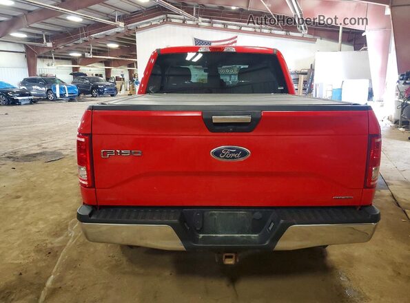 1FTEW1EF5GFB47574 2016 FORD F150 Red Vista trasera
