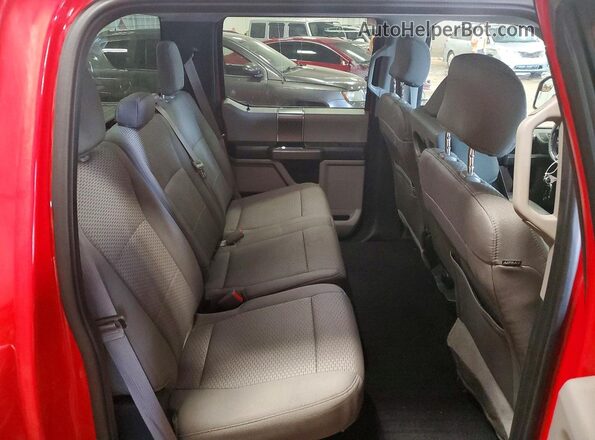 1FTEW1EF5GFB47574 2016 FORD F150 Red Vista de los asientos traseros
