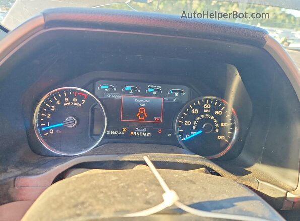 1FTEW1EG0GKF91204 2016 FORD F150 Gray Вид щитка приладів