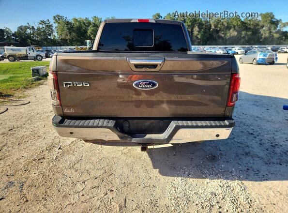 1FTEW1EG0GKF91204 2016 FORD F150 Gray Вид ззаду