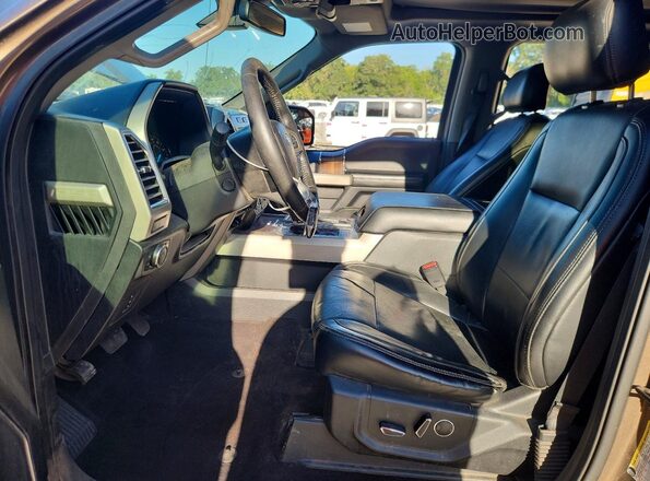 1FTEW1EG0GKF91204 2016 FORD F150 Gray Вид салону спереду