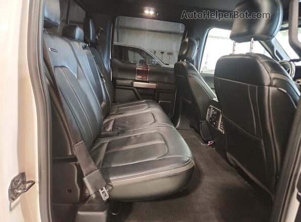 1FTEW1EG0HFC89177 2017 FORD F150 White Vista de los asientos traseros