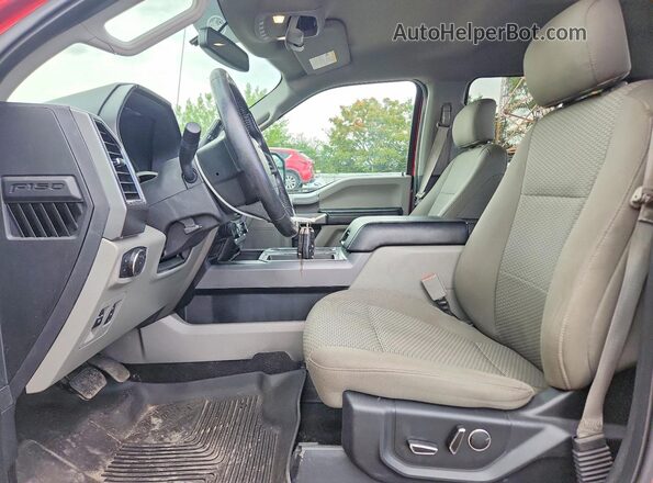 1FTEW1EG1JFC66299 2018 FORD F150 Red Вид салону спереду