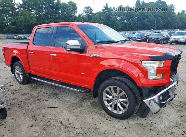 1FTEW1EG2GFA65827 2016 FORD F150 Red წინა მარჯვენა