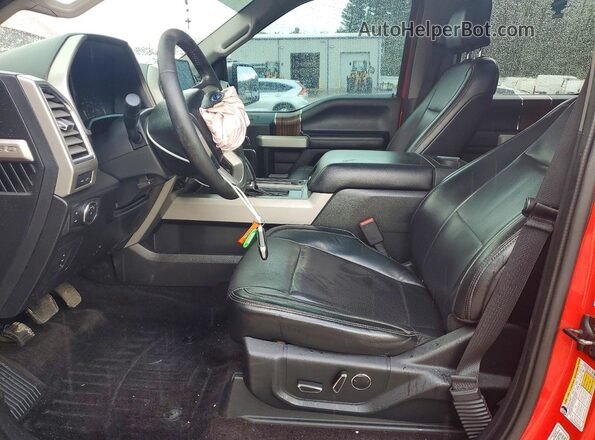 1FTEW1EG2GFA65827 2016 FORD F150 Red წინა სალონის ხედი