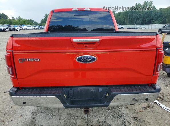 1FTEW1EG2GFA65827 2016 FORD F150 Red უკანა ხედი