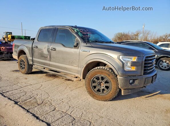 1FTEW1EG2HKE36008 2017 FORD F150 Gray Передня права чверть