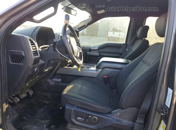 1FTEW1EG2HKE36008 2017 FORD F150 Gray Вид салону спереду